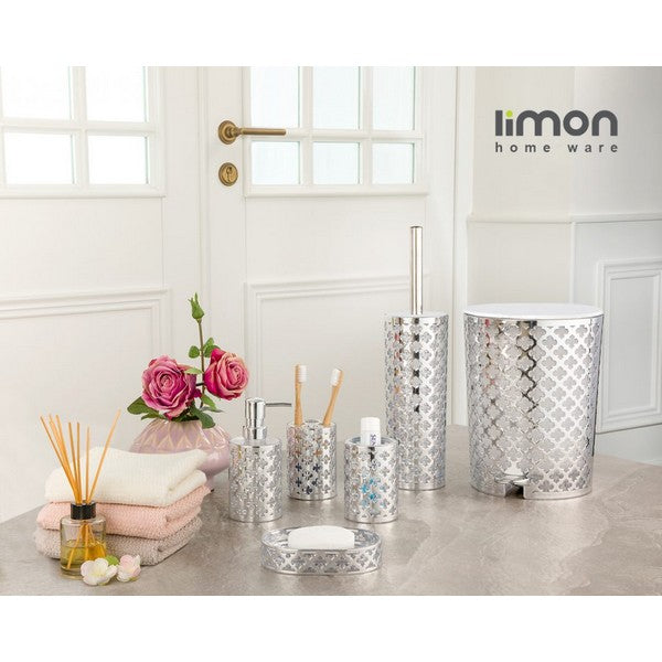 Limon Flower Design 6 Pcs Bathroom Set Product Code:1762