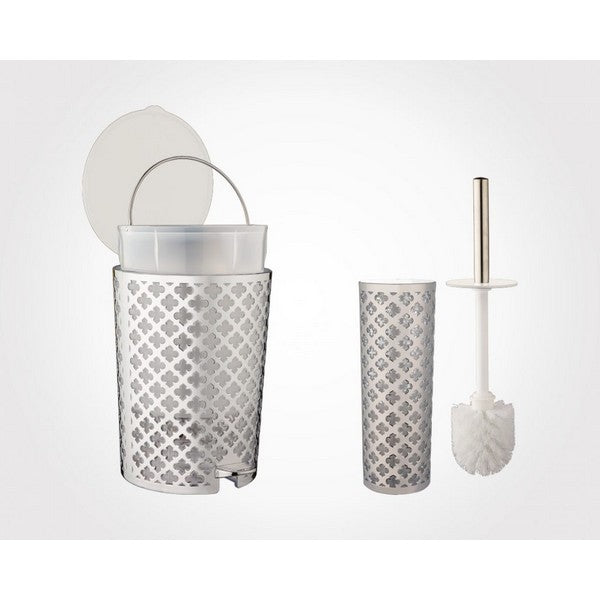 Limon Flower Design 6 Pcs Bathroom Set Product Code:1762