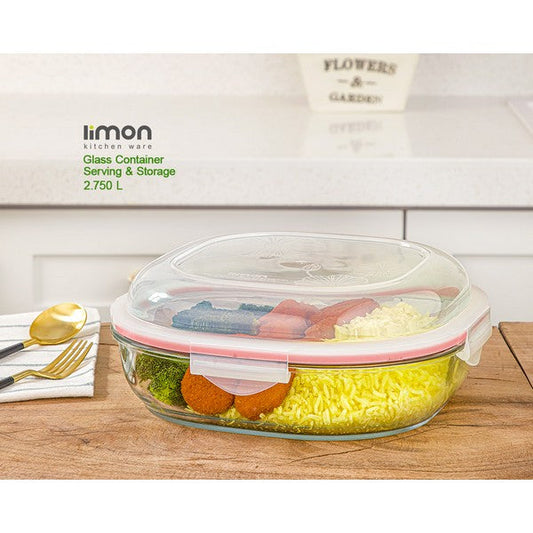 Limon Glass Container 2.750LTR Product Code:2025