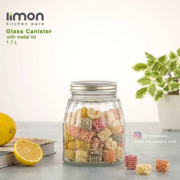 LIMON GLASS JAR 1.1LTR 2036