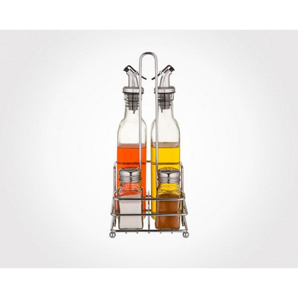 Limon Glass Sauce 4 Pcs Set With Stand Product Code: 2061