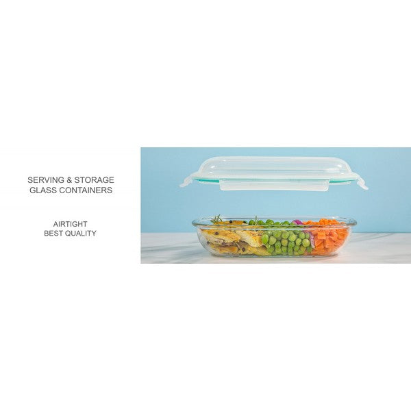 Limon Oval Glass Container 900ML Product Code: 2006