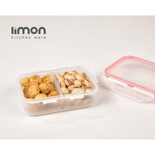 Limon Plastic Food Container 2 Section Box1.1LTR Product Code:77235