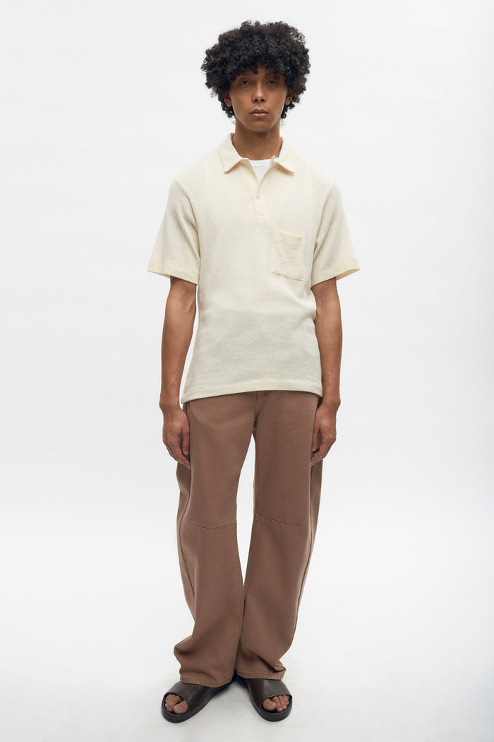 Luxor Jersey Polo in Natural