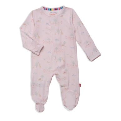 Magnetic Me Modal Footie in Serene Safari in Pink