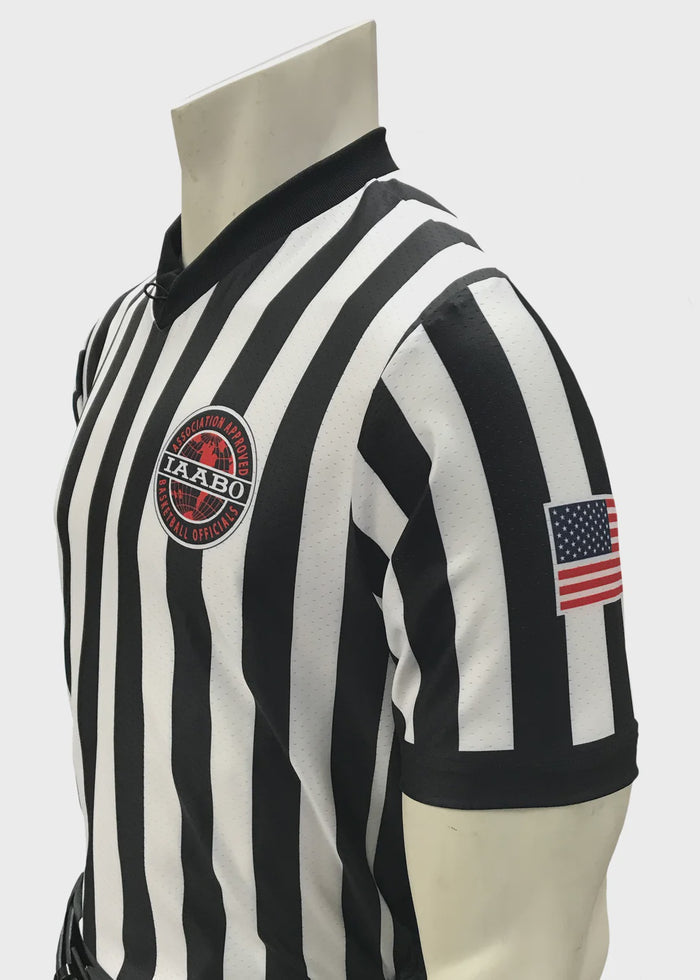 MASSACHUSSETS IAABO Basketball Women's Short Sleeve Shirt Flag on Sleeve