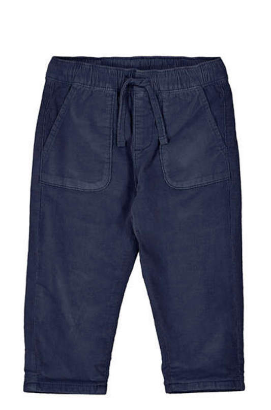Mayoral Micro Cord Lined Pant in Blue
