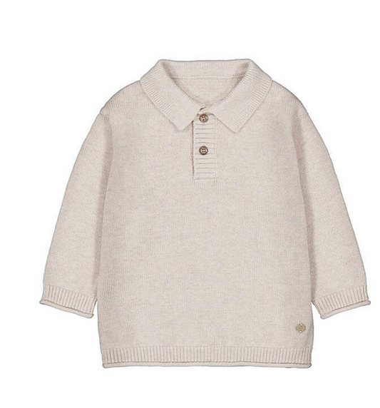 Mayoral Polo Sweater in Oat