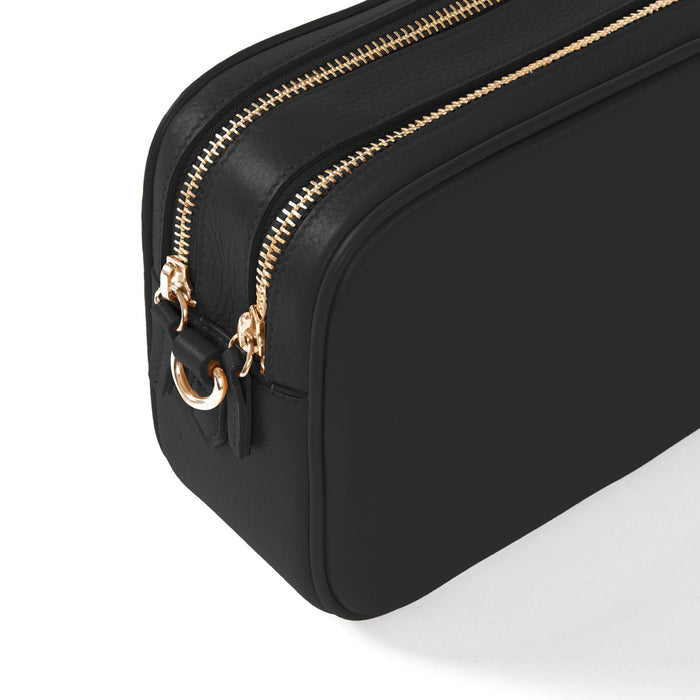 Meadow Double Zip Camera Bag Black Pebble