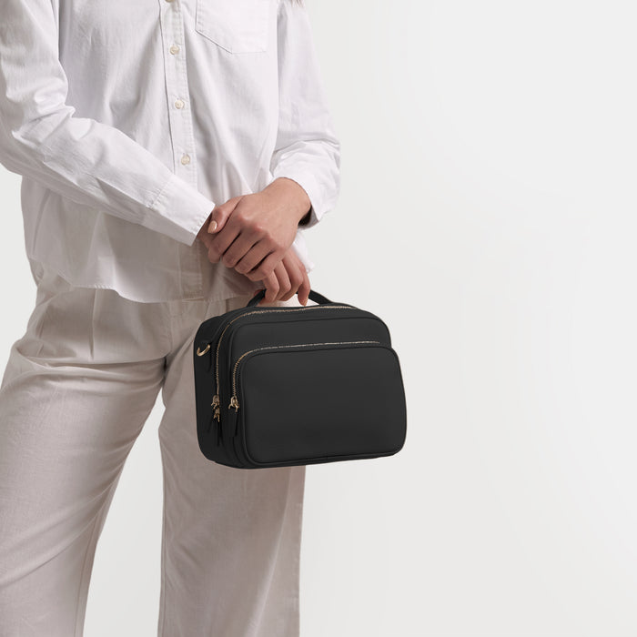 Meadow Large Satchel Black Pebble