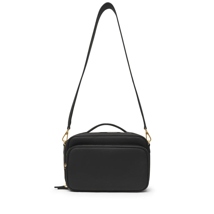 Meadow Large Satchel Black Pebble