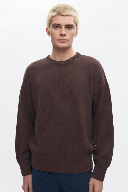 Men's Hamatah Sweater in Coffee Bean