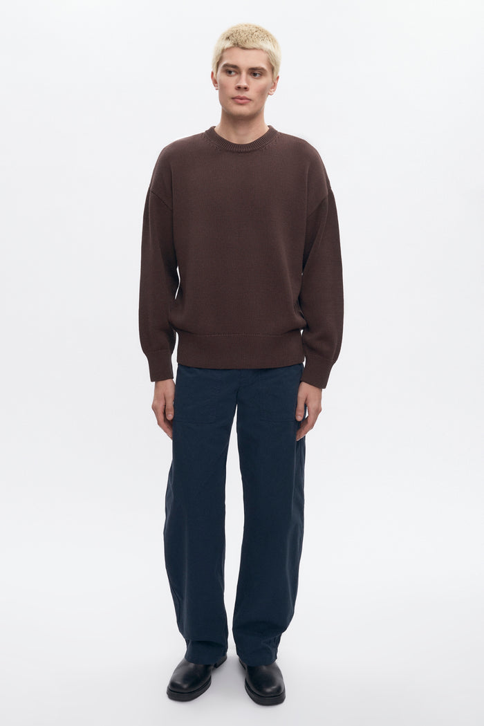 Men's Hamatah Sweater in Coffee Bean
