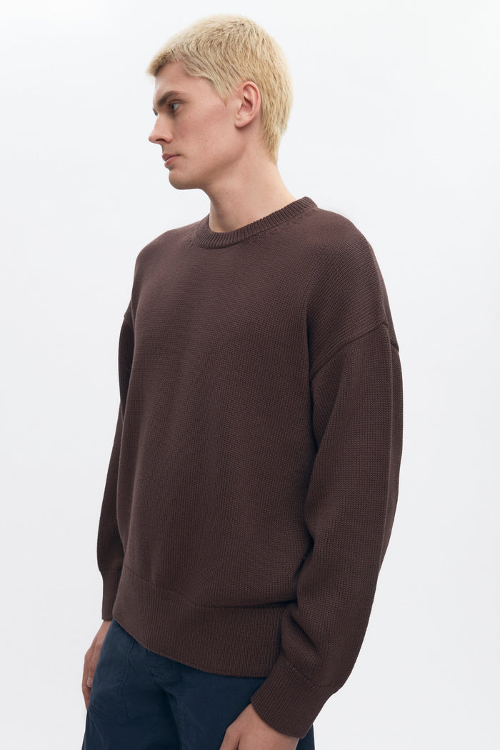 Men's Hamatah Sweater in Coffee Bean