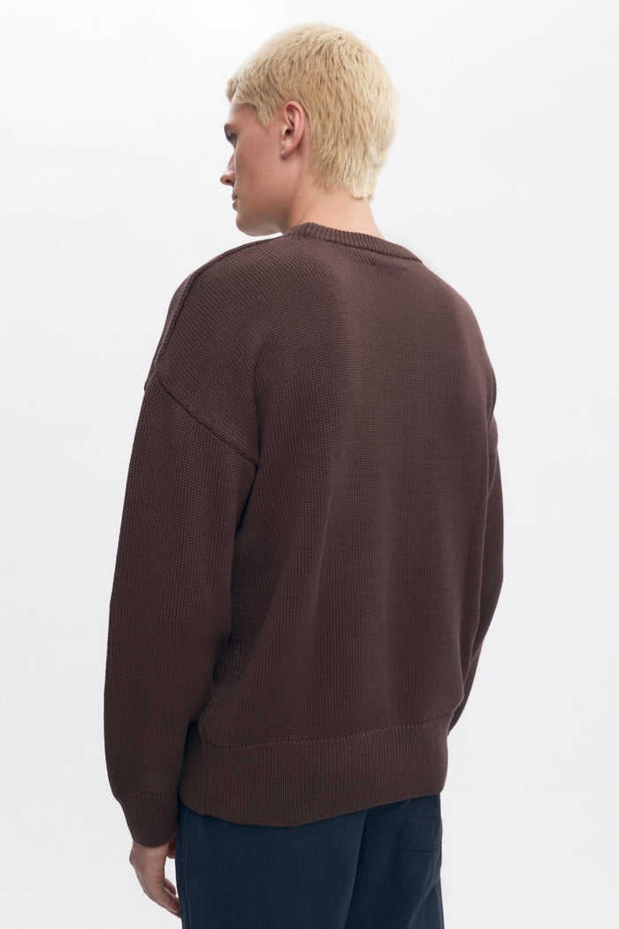Men's Hamatah Sweater in Coffee Bean