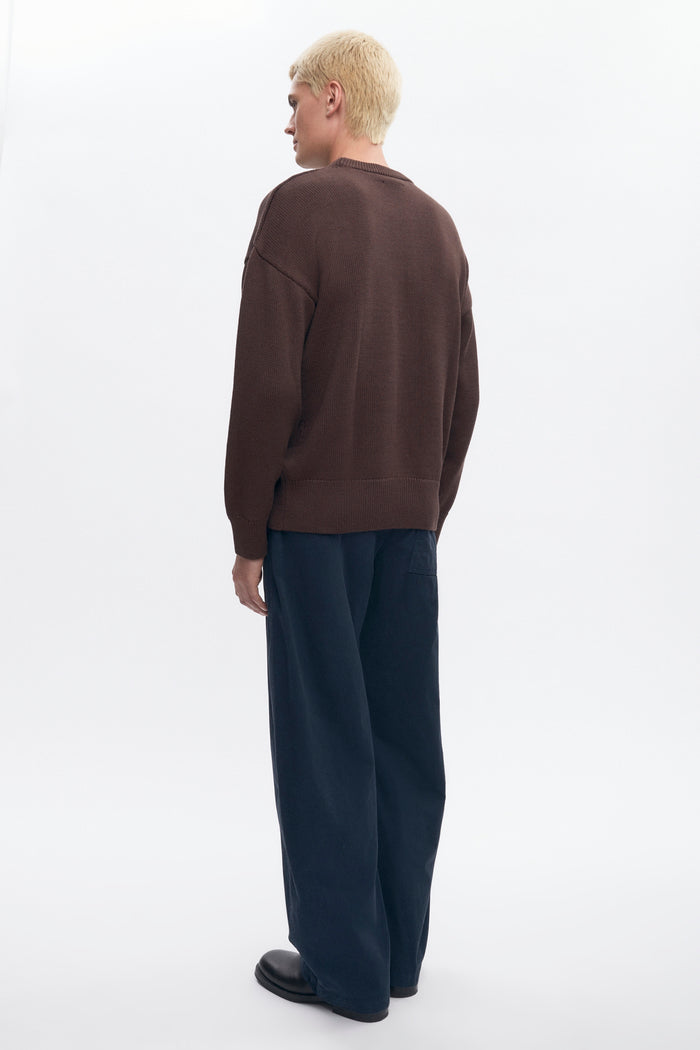 Men's Hamatah Sweater in Coffee Bean