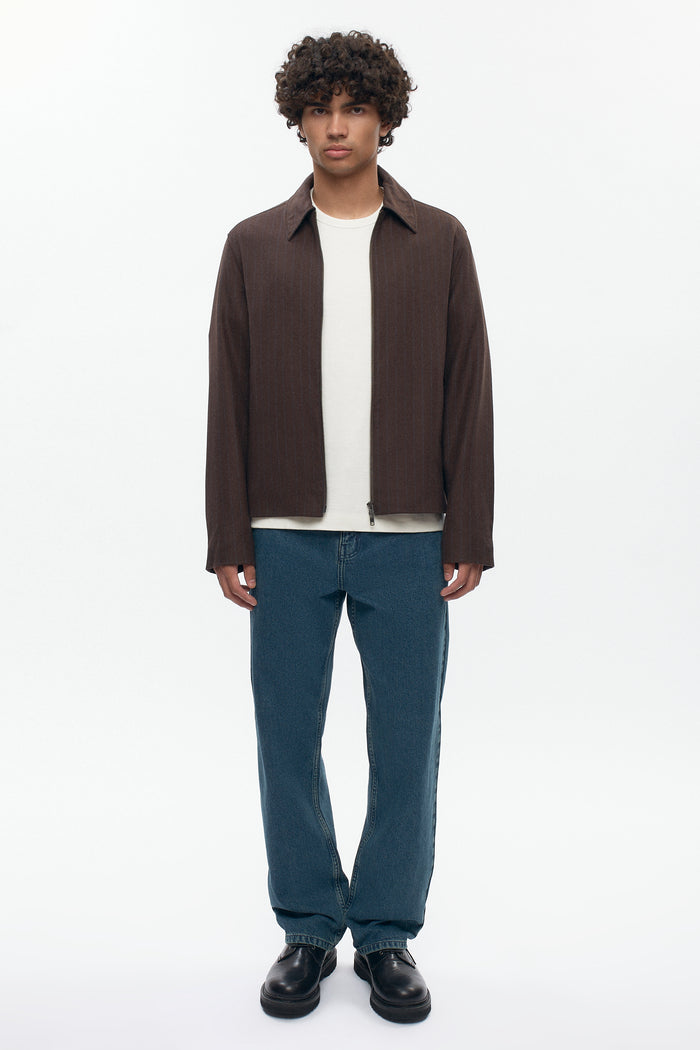Men's Malik Wool Jacket in Coffee Bean