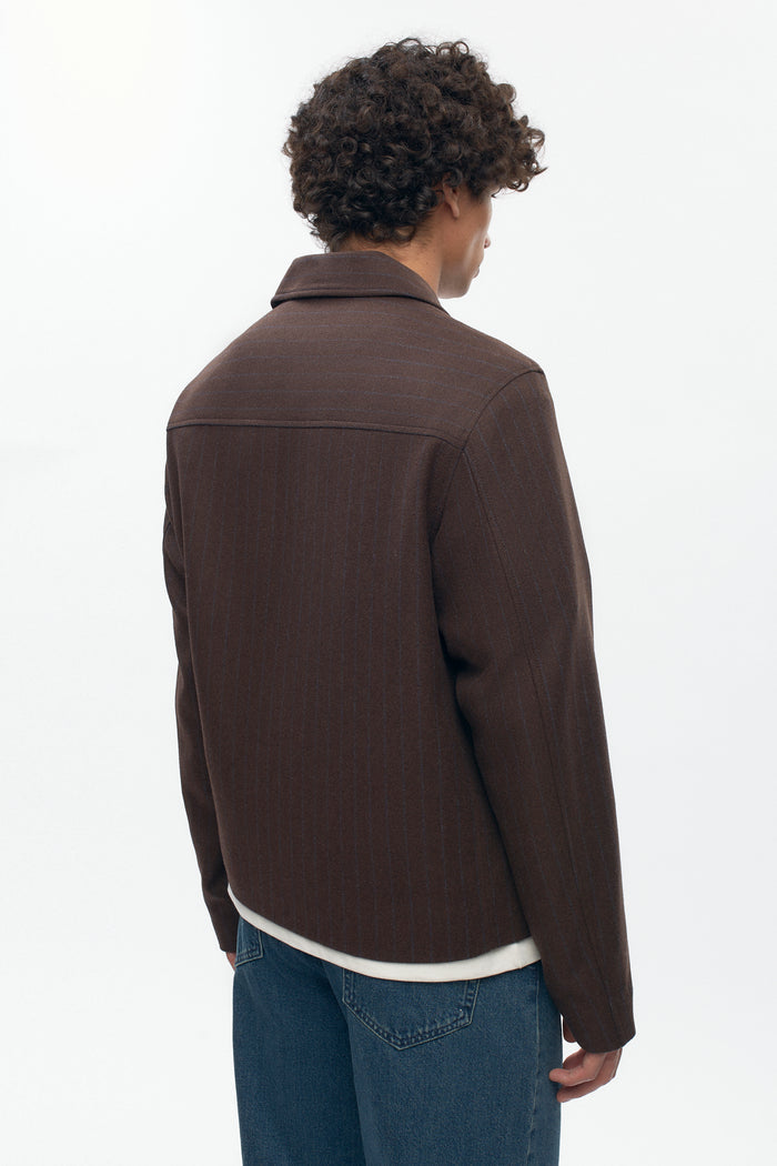 Men's Malik Wool Jacket in Coffee Bean