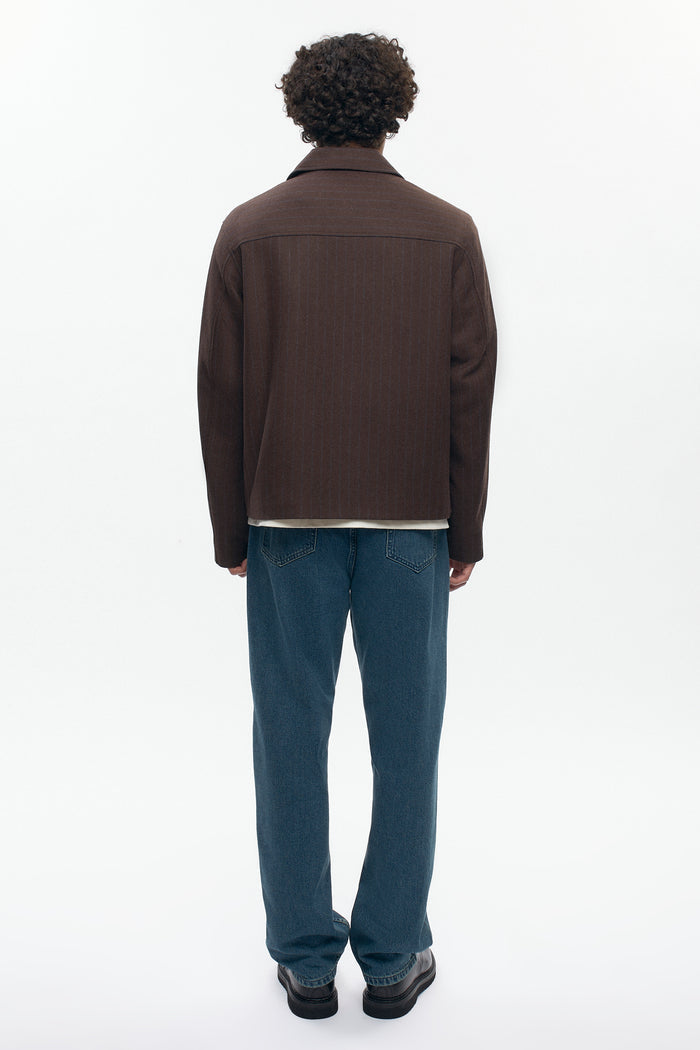 Men's Malik Wool Jacket in Coffee Bean