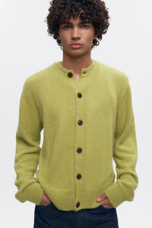 Men's Noor Fuzzy Cardigan in Hazel