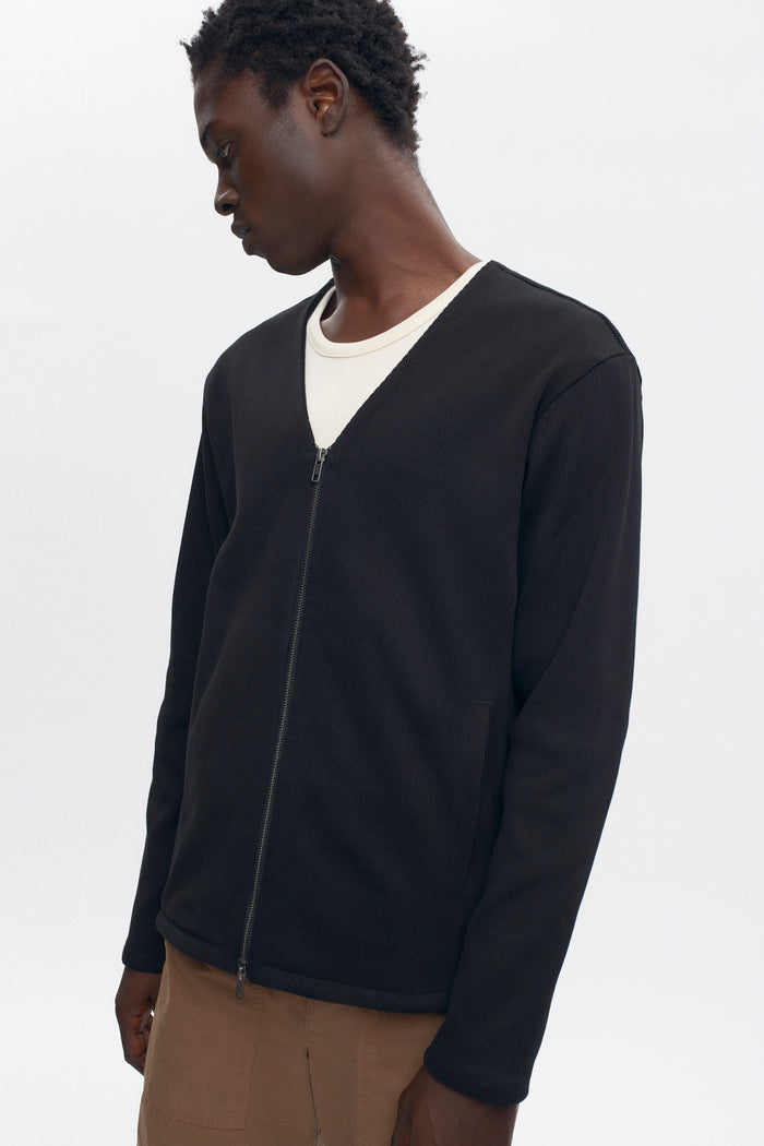 Men's Thebes Cardigan in Black