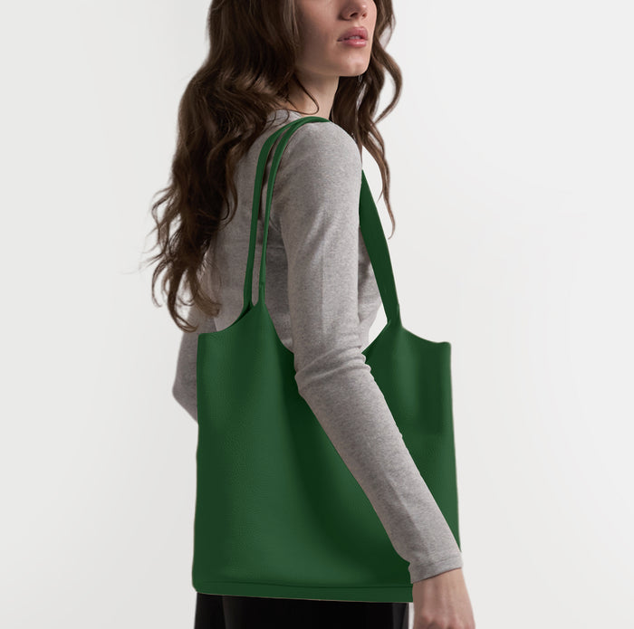 Mia Large Shopper Tote Fairway Green