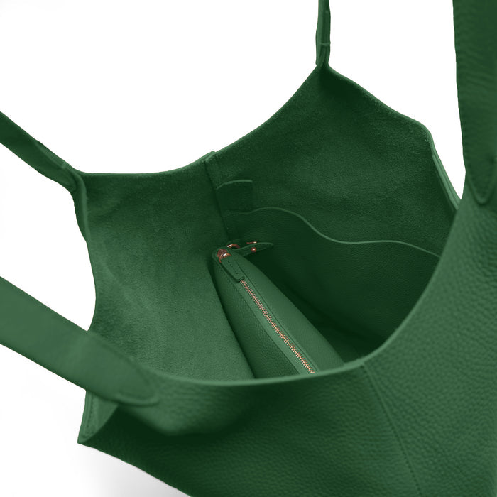 Mia Large Shopper Tote Fairway Green
