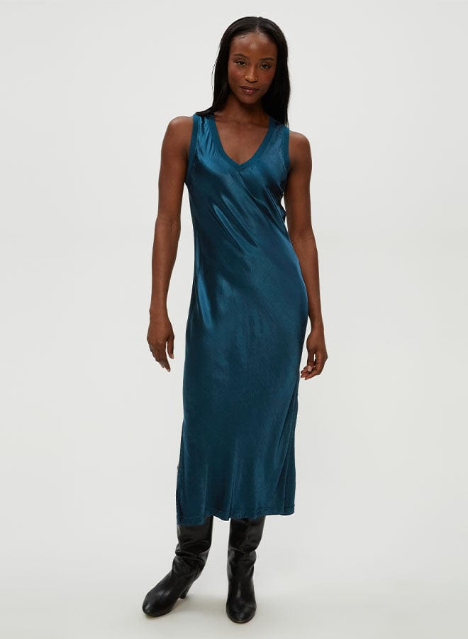 Michael Star Randi V-Neck Midi Dress