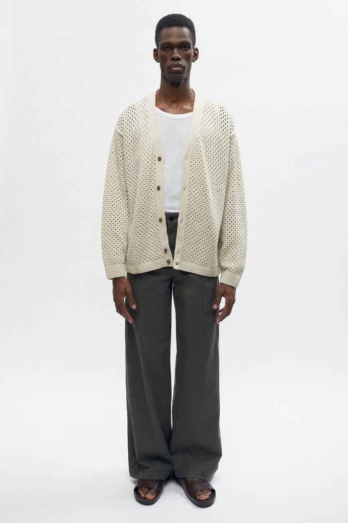 Mina Cardigan in Oat Melange