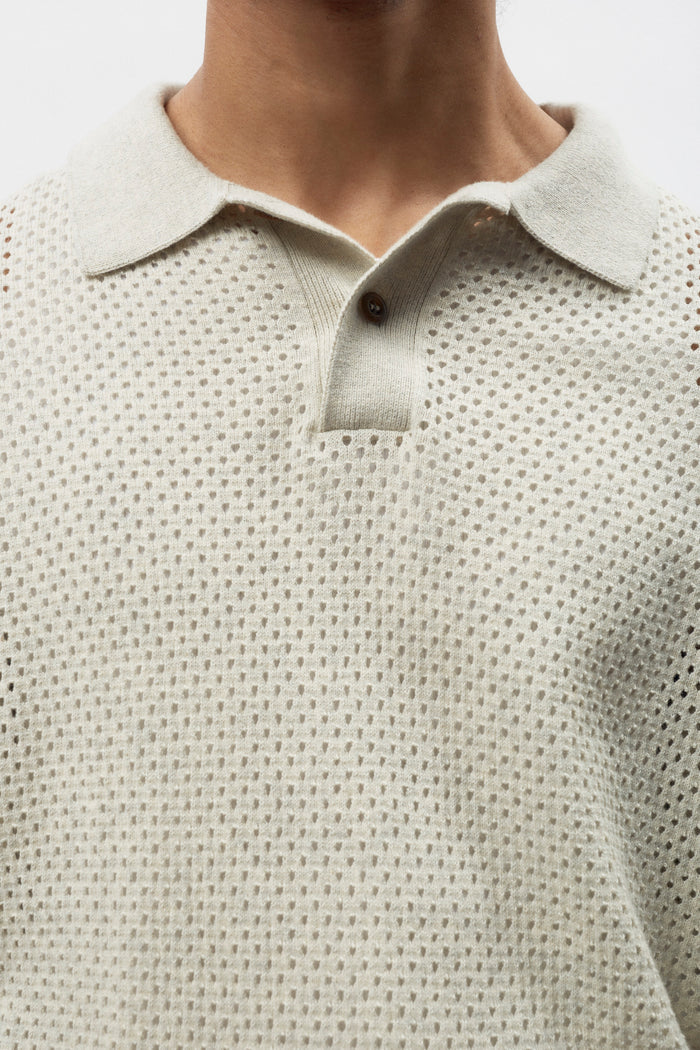 Mina Polo in Oat Melange
