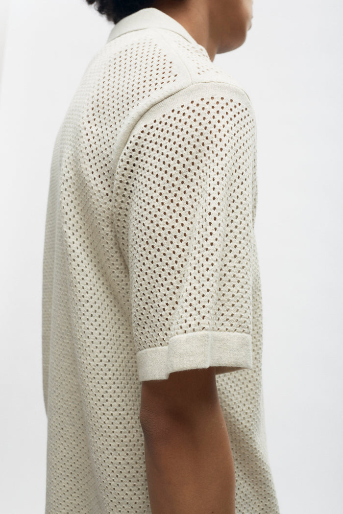 Mina Polo in Oat Melange