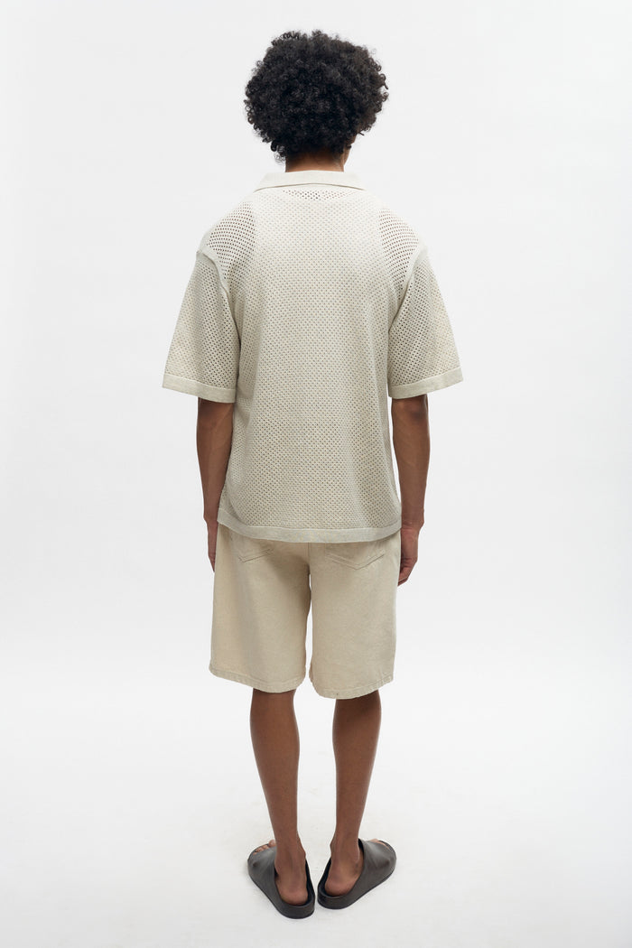 Mina Polo in Oat Melange