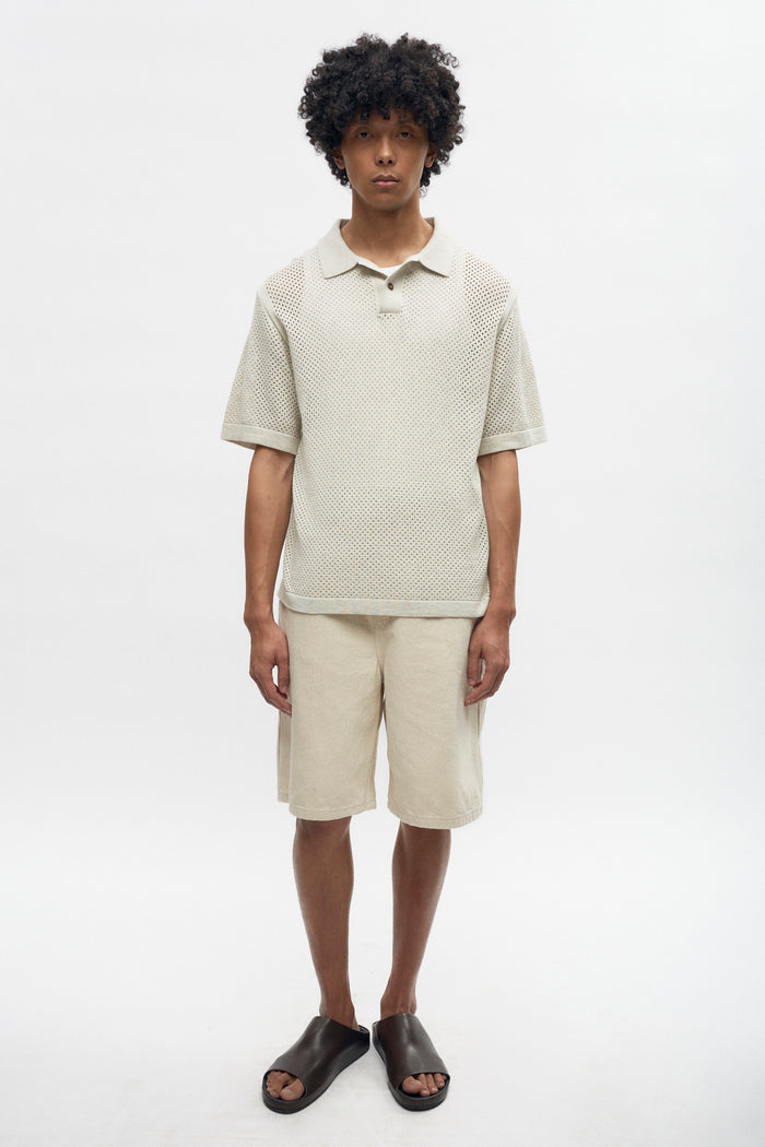 Mina Polo in Oat Melange