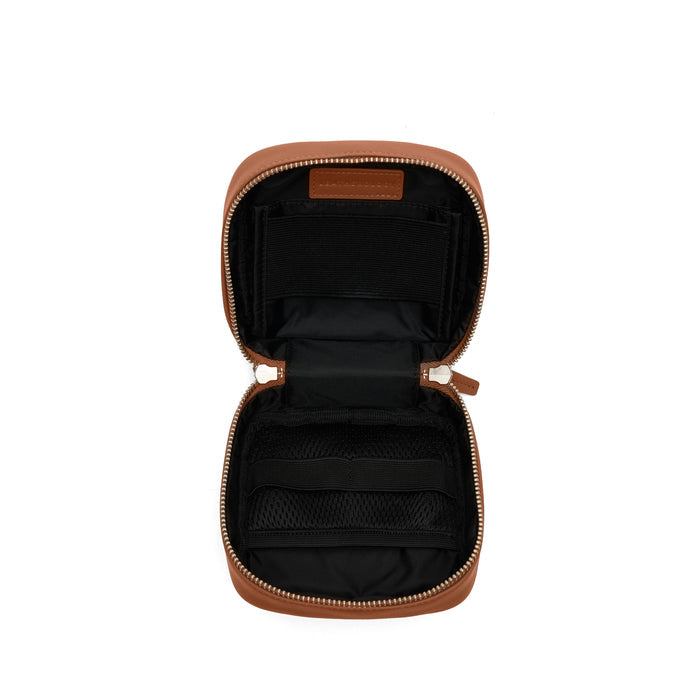 Mini Tech Bag Organizer Cognac