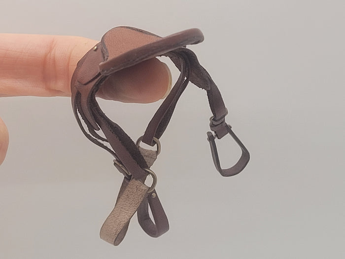 Miniature Leather Saddle
