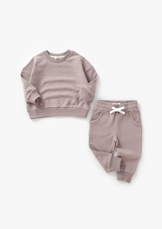 Mulberry Sweatshirt and Jogger Set