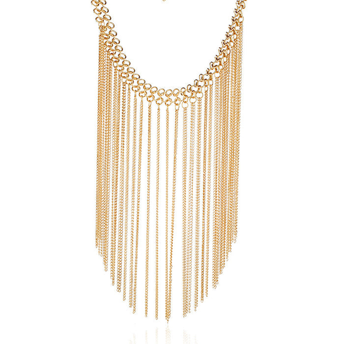 N1992 - Retro multi-layer tassel Necklace