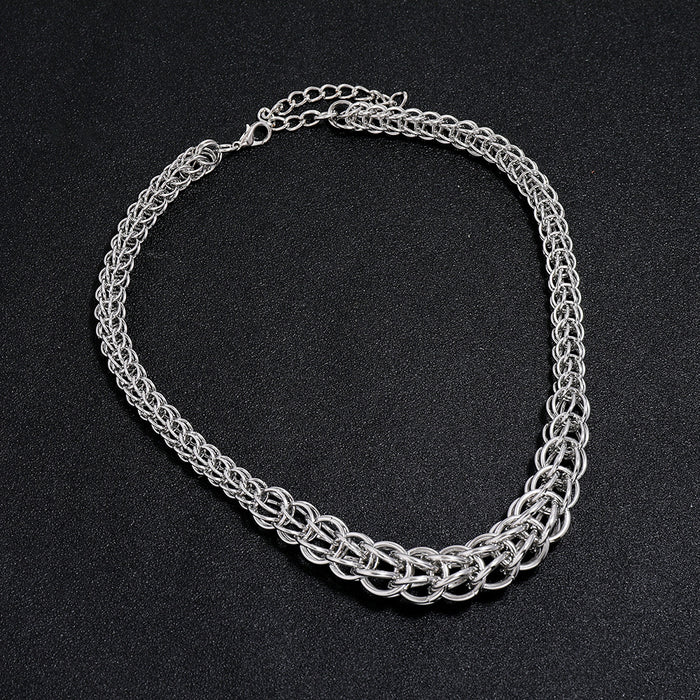 N2729 - Foreign trade exaggerated jewelry short thick chain