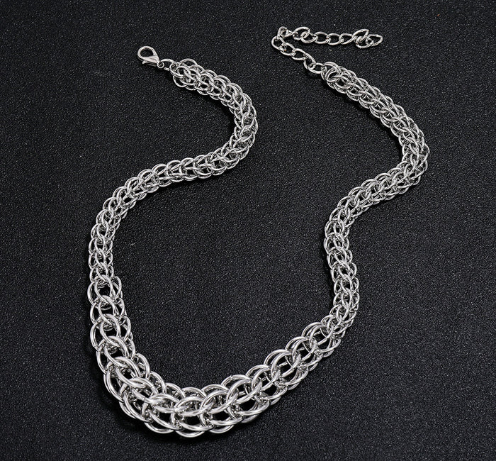 N2729 - Foreign trade exaggerated jewelry short thick chain