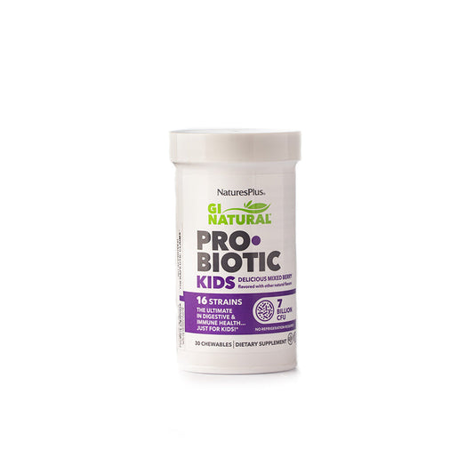 Nature's Plus GI Natural Probiotic Kids 7 Billion CFU 30 Chews
