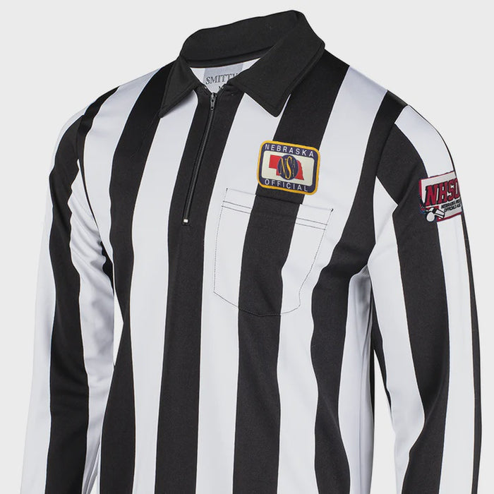 Nebraska NE-NHS Logo Dye Sublimated Football Long Sleeve Shirt