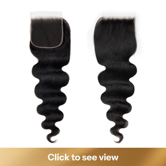 5×5 Skinlike Transparent Lace Closure Body Wave 100% Burmese Remy Human Hair Natural Color Deep parting - newmiss hair
