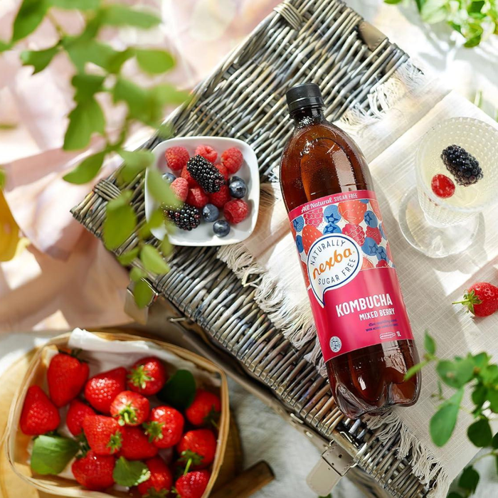 Nexba Mixed Berry Kombucha 1L