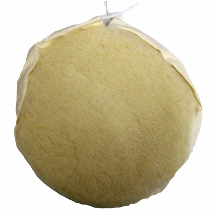Oreck Commercial Orbiter Polishing Pad Lambs Wool Buffing Pad 12" Diameter White Part 437-054, 437054