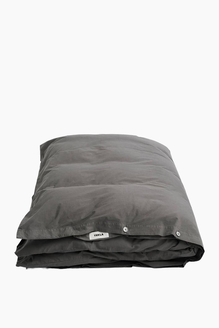 Organic Cotton Percale Bedding | Dark Taupe
