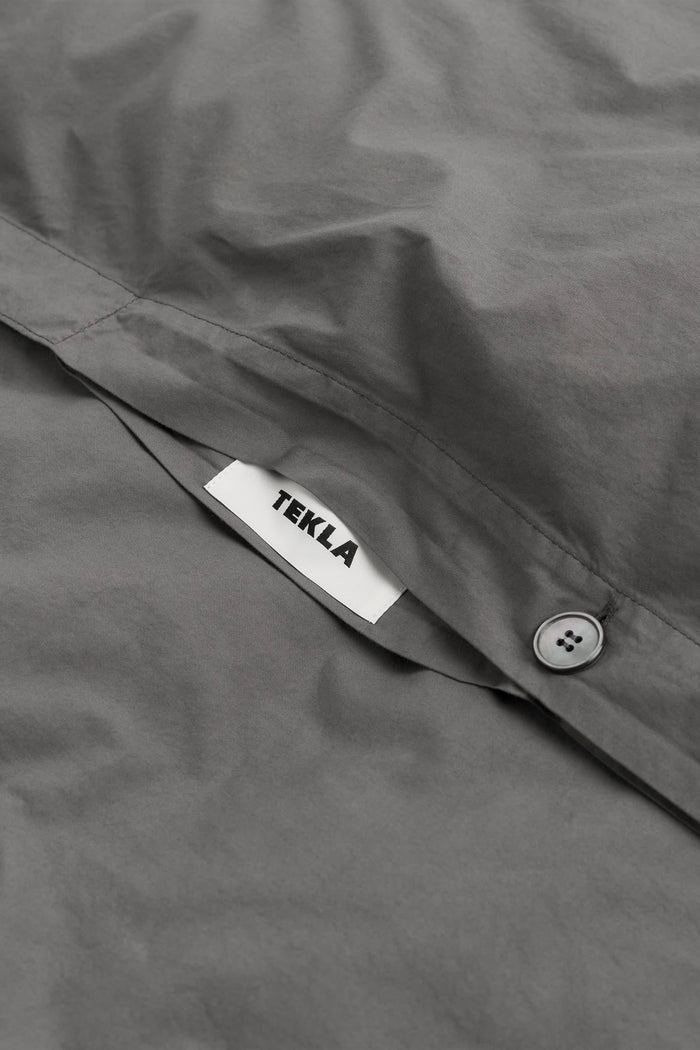 Organic Cotton Percale Bedding | Dark Taupe