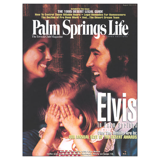 Palm Springs Life August 1995 Poster