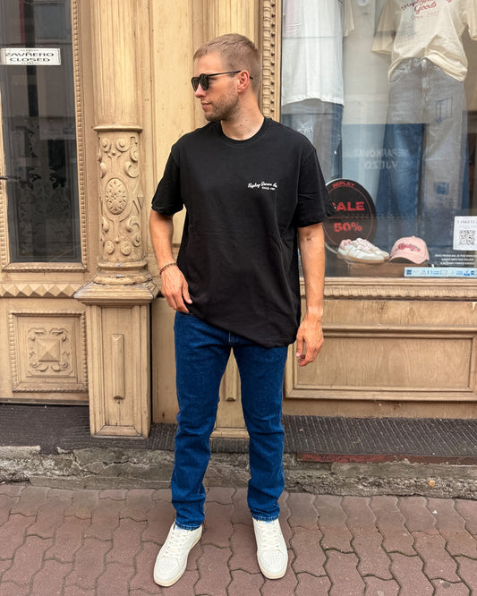 PÁNSKÉ DŽÍNY REPLAY ANBASS SLIM FIT V TMAVĚ MODRÉ - M0914 .000.879 264