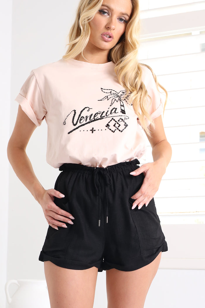 Peach Venezia tee