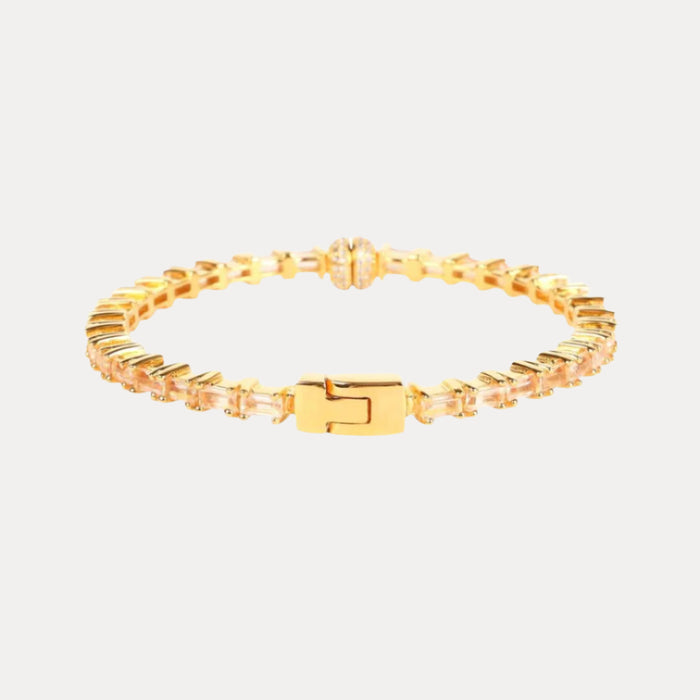 Pink Morganite Baguette Crystals Aurora Bracelet | BuDhaGirl